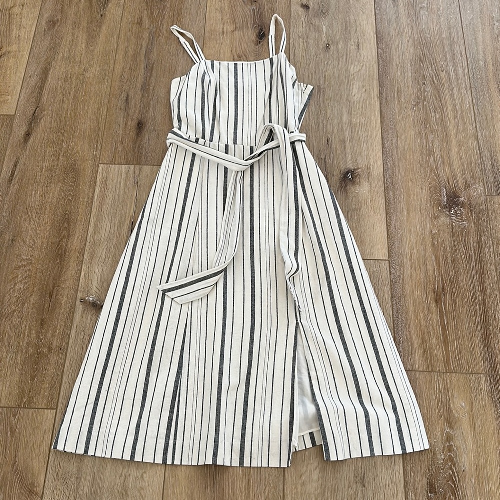 Rachel Roy striped midi dress